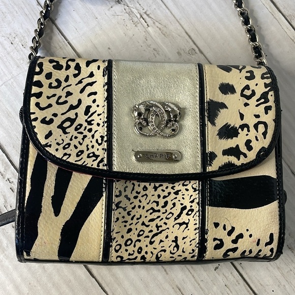 Vintage Sharif Leather Multi Animal Print Shoulder Bag - Picture 7 of 17